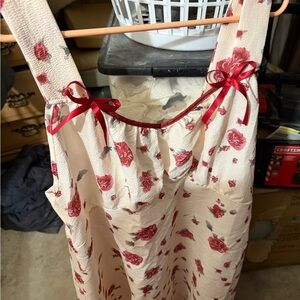 Floral Print Women's Nightgown